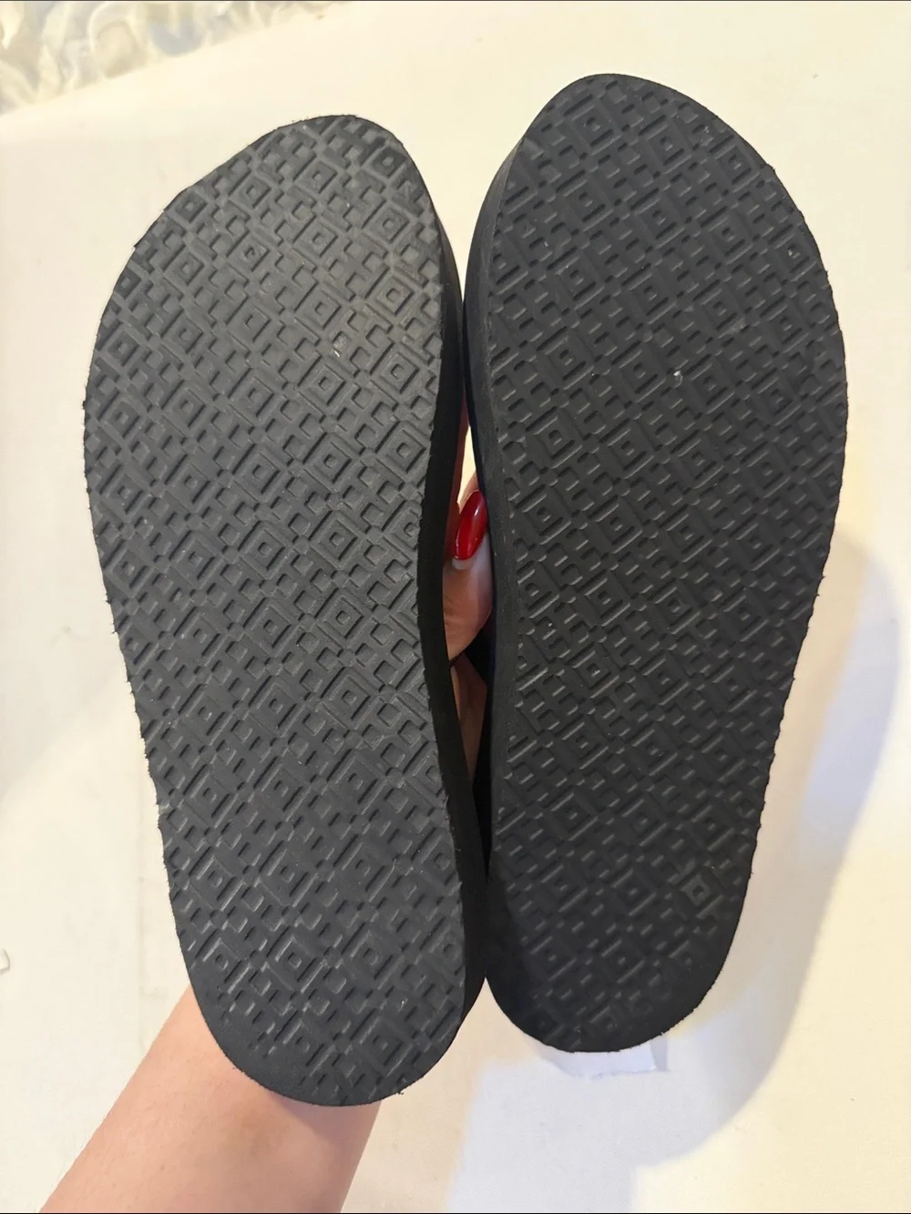 Tory Burch Black Logo Medallion Flip Flops